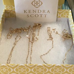 3 KENDRA Scott gold plated 18” Chain necklaces🌟🌟